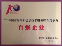 長亮科技榮獲“2018中國軟件和信息技術(shù)服務(wù)綜合競爭力百強企業(yè)”榮譽